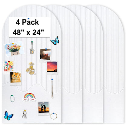 Felt Bulletin Board Push Pin Board Large Decorative Cork Boards for Walls Arch Decor Poster Board for Wall