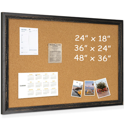 Bulletin Board-Cork Board-MDF Black frame cork board