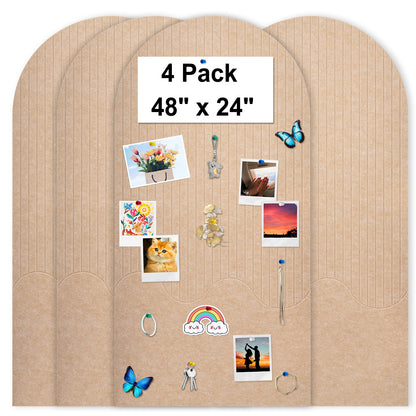 Felt Bulletin Board Push Pin Board Large Decorative Cork Boards for Walls Arch Decor Poster Boards for Wall