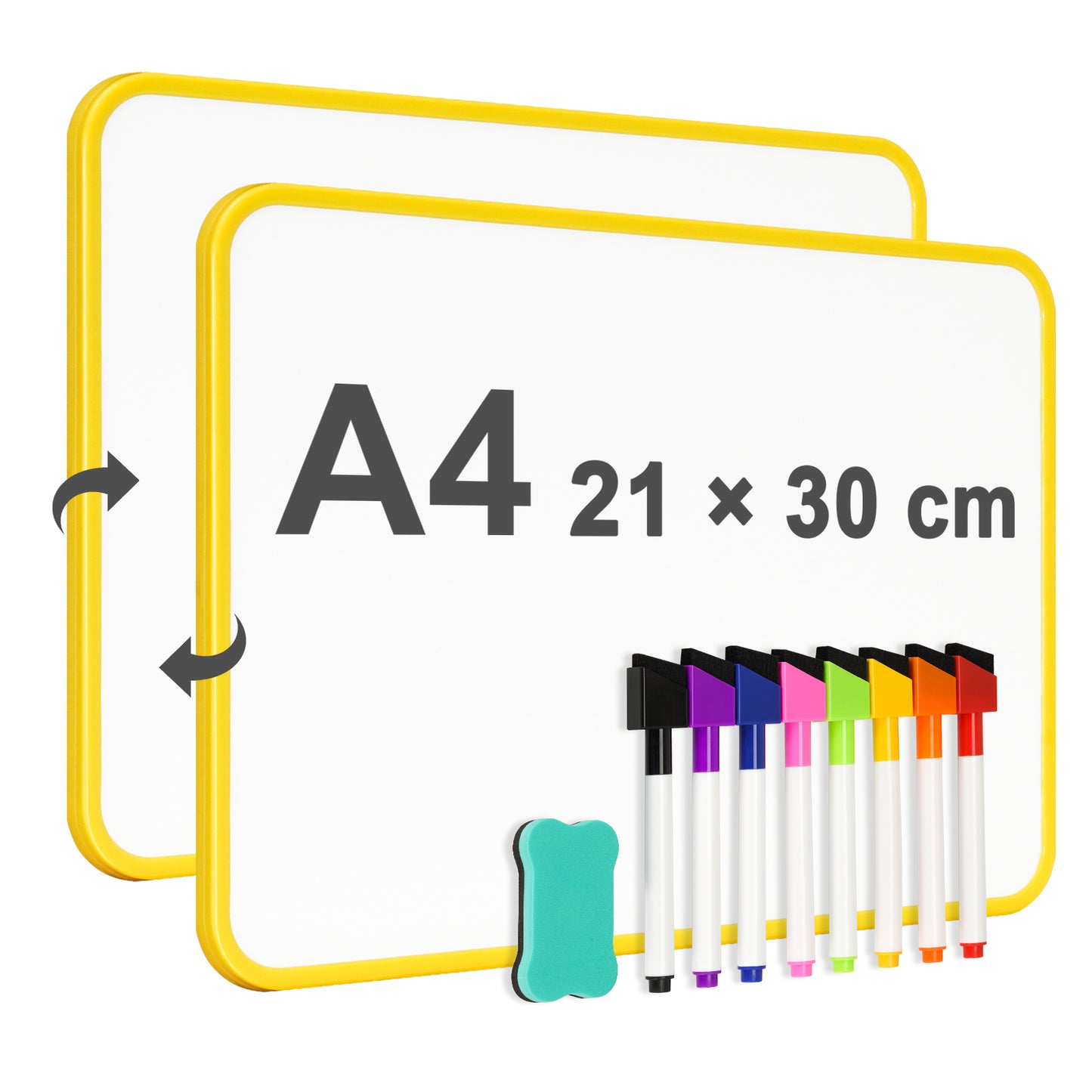 Writing Board Handheld Whiteboard 12"x8" Small White Board