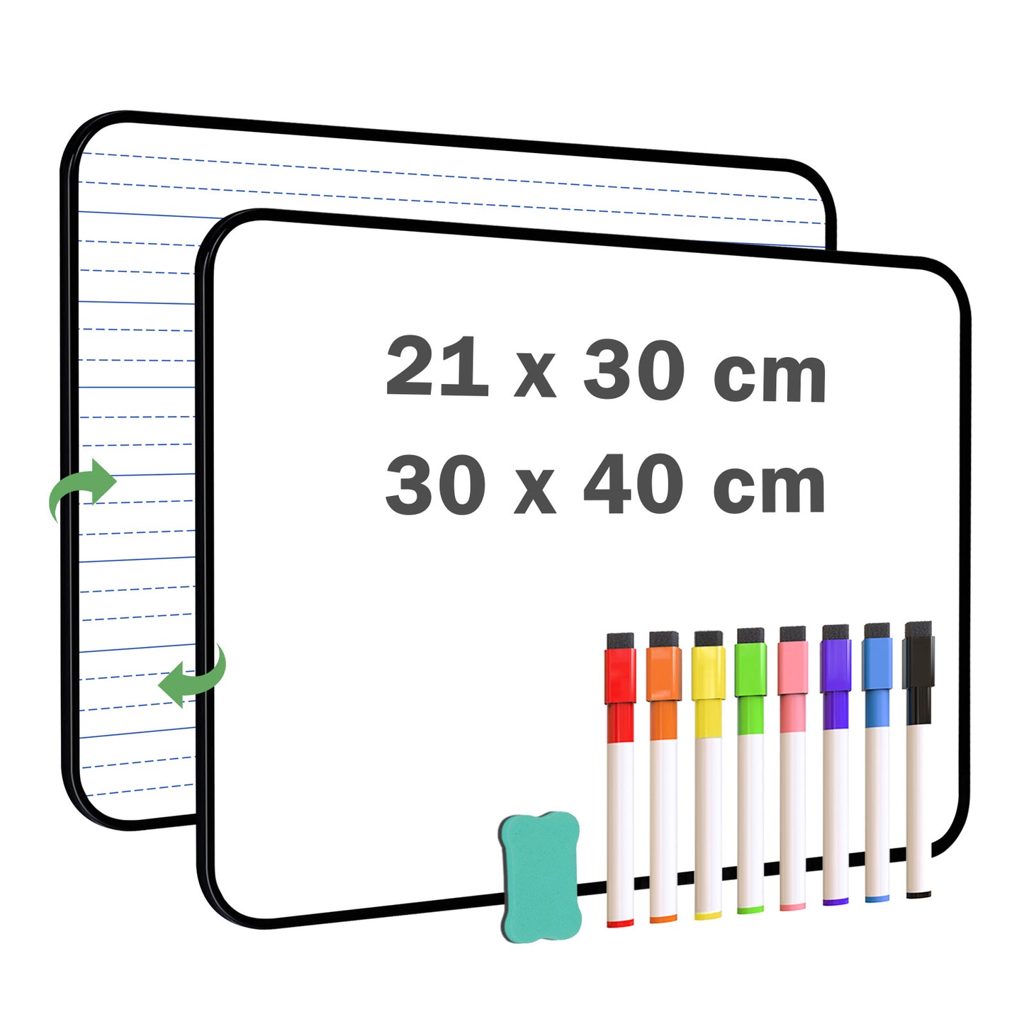 Dry Erase White Board  Portable and Double Sided Whiteboard for Drawing Writing