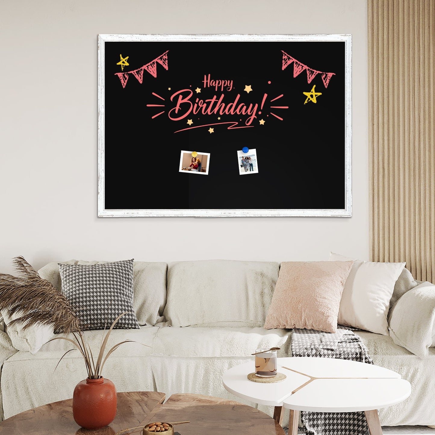 Magnetic Chalkboard Sign Board Large Chalkboard for Wall Magnetic Blackboard Hanging Chlakboard Wood Framed