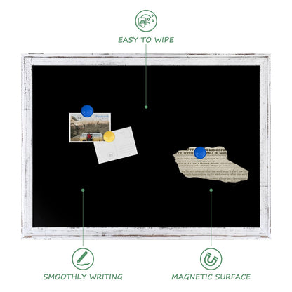 Magnetic Chalkboard Sign Board Large Chalkboard for Wall Magnetic Blackboard Hanging Chlakboard Wood Framed