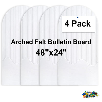 Felt Bulletin Board Push Pin Board Large Decorative Cork Boards for Walls Arch Decor Poster Board for Wall