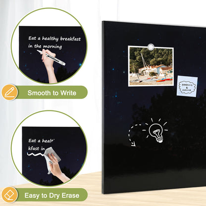 Magnetic Whiteboard Dry Erase White Board Decorative White Board for Wall with Starry Sky Pattern Design