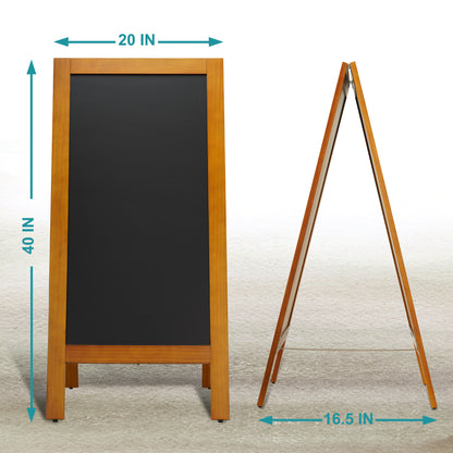 Wooden Sandwich Board Signs Outdoor A Frame Chalkboard Sign