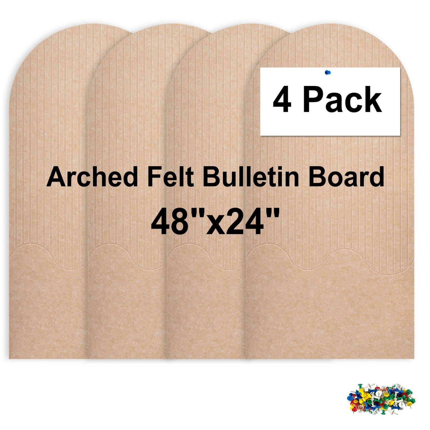 Felt Bulletin Board Push Pin Board Large Decorative Cork Boards for Walls Arch Decor Poster Boards for Wall