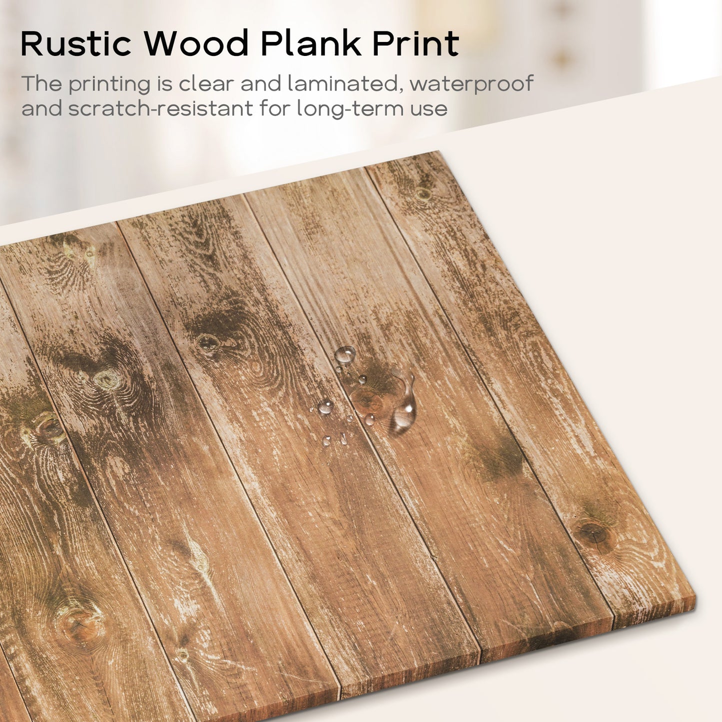 Magnetic Boards for Wall Dry Erase Board 18 x 24 inches Decorative White Board for Wall with Design Brown Wooden Planks