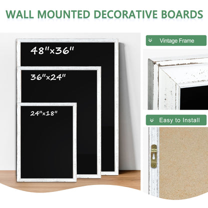 Magnetic Chalkboard Sign Board Large Chalkboard for Wall Magnetic Blackboard Hanging Chlakboard Wood Framed