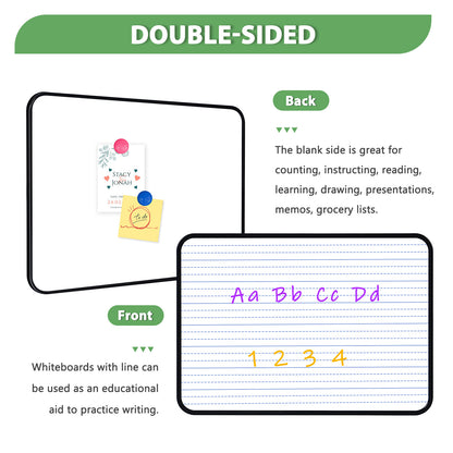 Dry Erase White Board  Portable and Double Sided Whiteboard for Drawing Writing