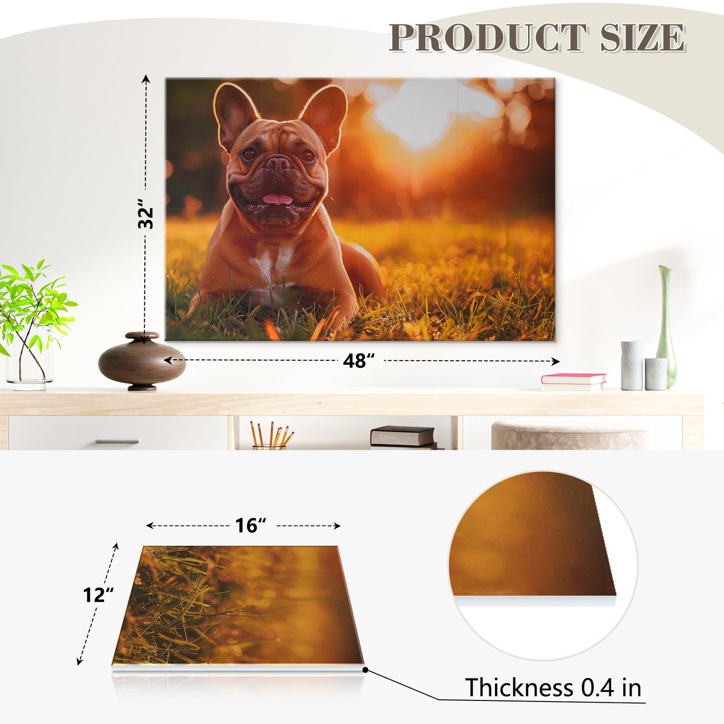 8 Pack Wall Art Acoustic Panels, 48x32 Inches Acoustic Treatment Panels Sound Absorbing Panels