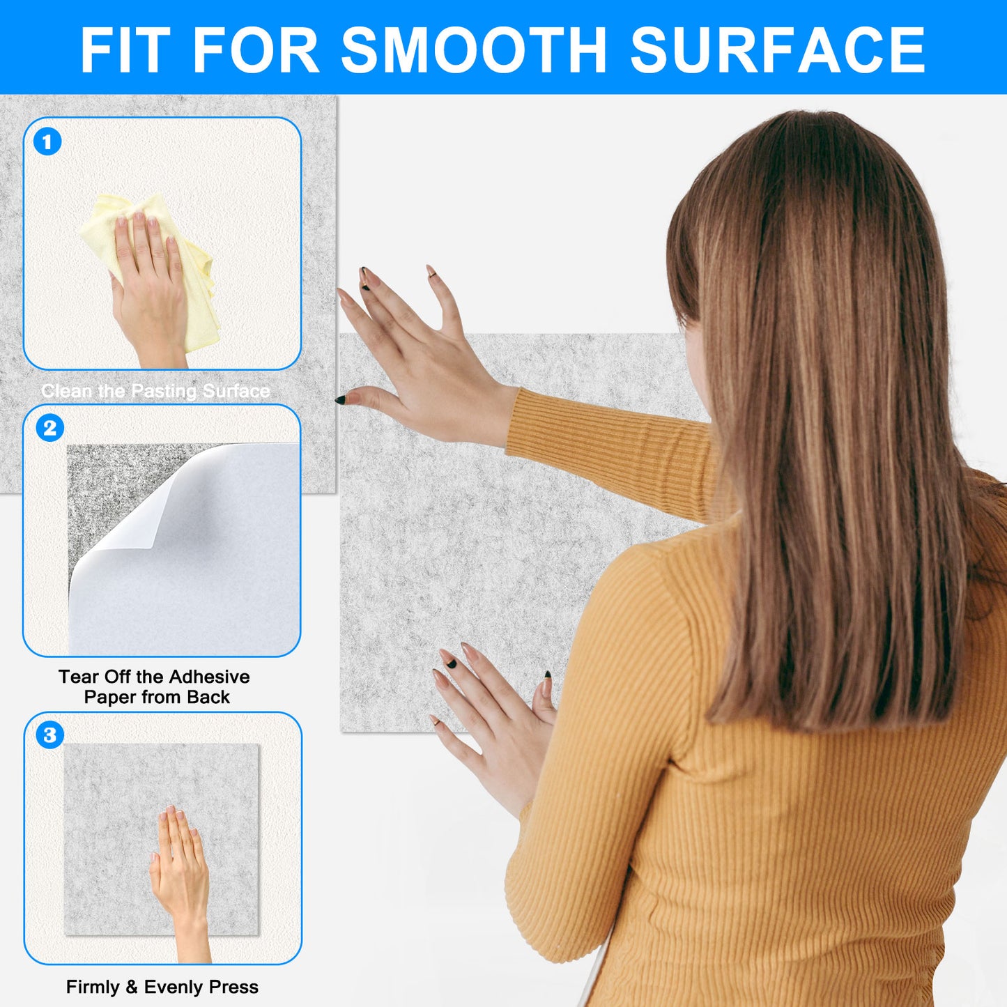 Bulletin Board-Felt Board-felt Cork Board Felt Board Tiles for Wall