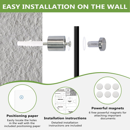 Black Glass Dry Erase Board Magnetic Glass Board Frameless Glass Blackboard Magnetic Dry Erase Glass Board