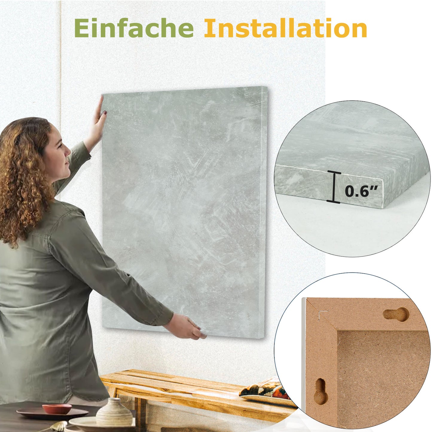 Frameless Magnetic Whiteboard Dry Erase White Board Decorative White Board for Wall with Concrete Pattern