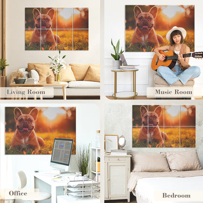 8 Pack Wall Art Acoustic Panels, 48x32 Inches Acoustic Treatment Panels Sound Absorbing Panels