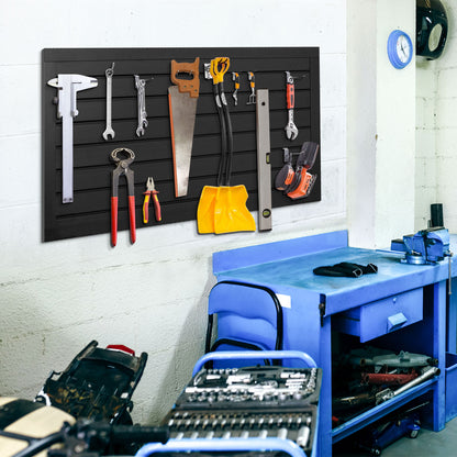 4 ft x 2ft Garage Storage PVC Slatwall Panels 8 sqft Wall Panels Garage Wall Organizer Storage System