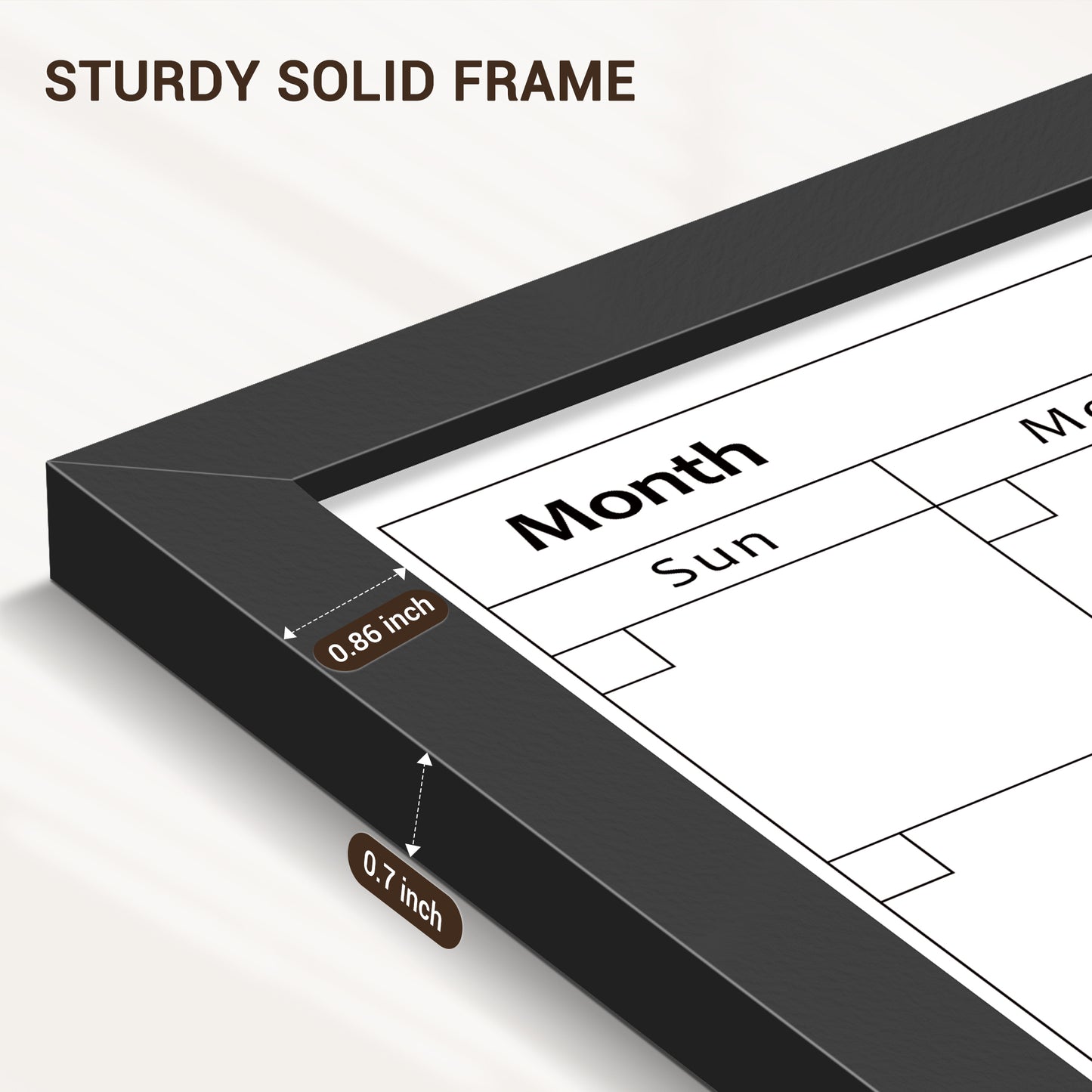 Calendar White Board Dry Erase Calendar Whiteboard 24" x 18" Wall Mount Magnetic Whiteboard Monthly Whiteboard