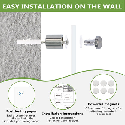 Magnetic Glass Whiteboard Glass Dry Erase Board Wall Mounted Glass Magnetic Whiteboard