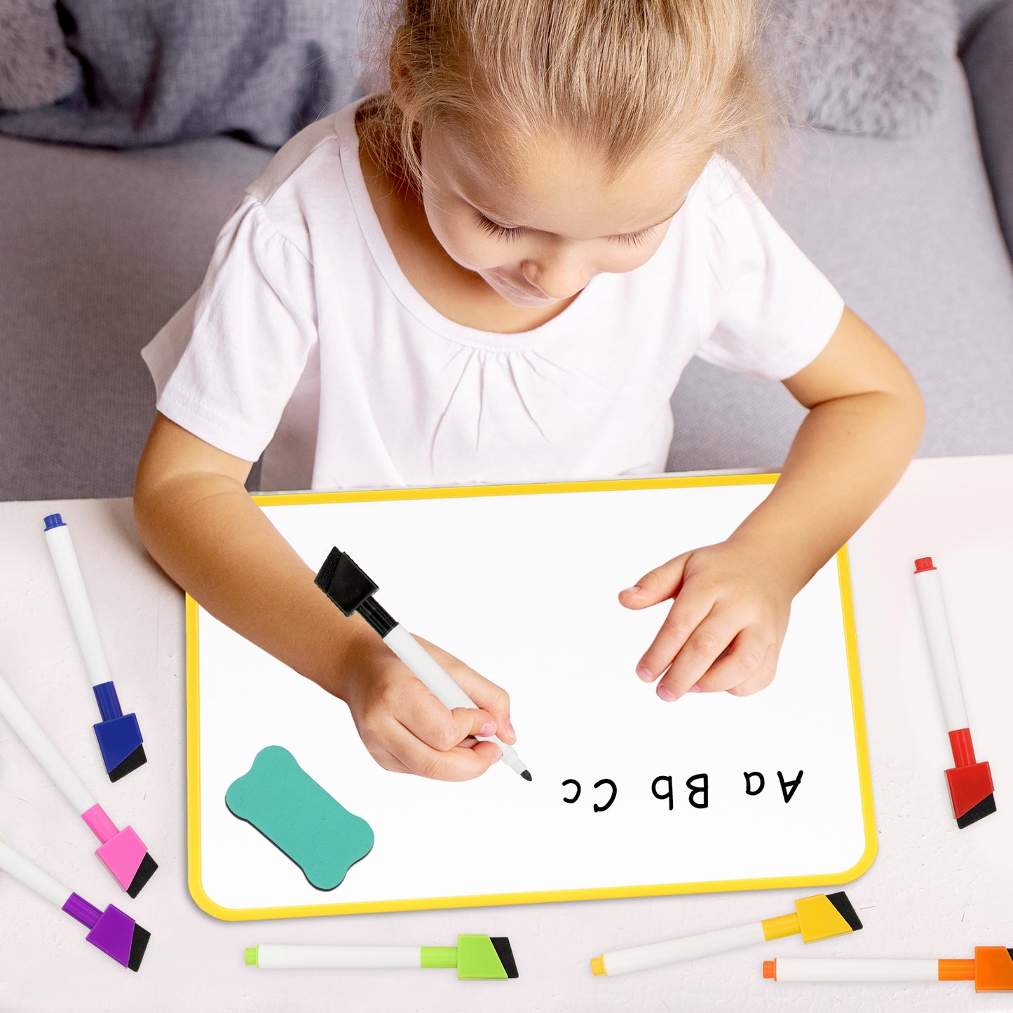 Writing Board Handheld Whiteboard 12"x8" Small White Board