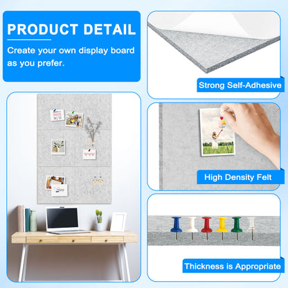 Bulletin Board-Felt Board-felt Cork Board Felt Board Tiles for Wall