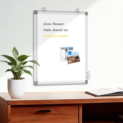 White Board 16" x 12" Magnetic Dry Erase Board for Wall & Desk