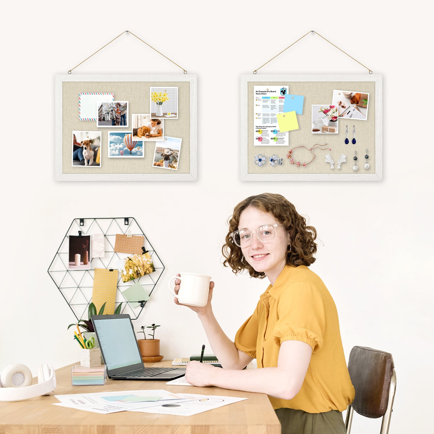 Bulletin Board-Linen Board-two-piece