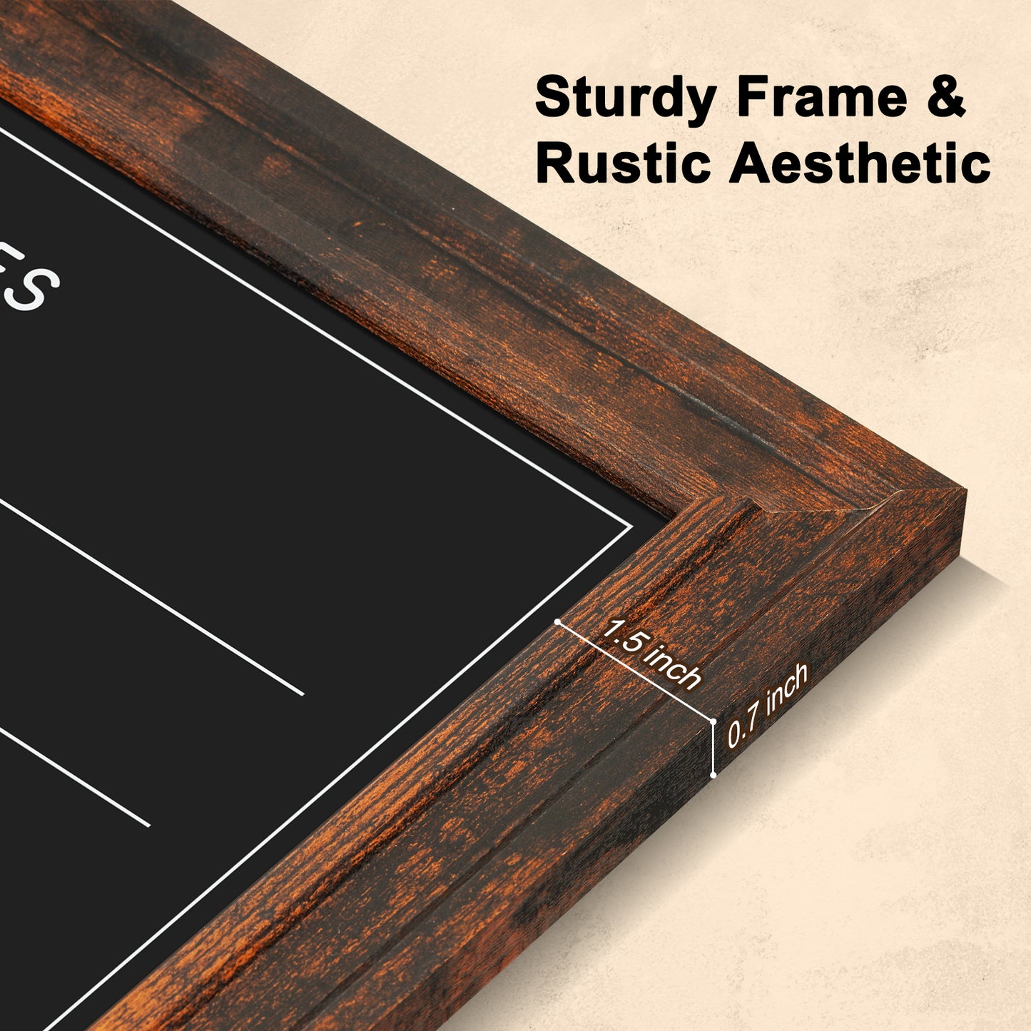 Chalk Board 24" x 18", 36" x 24"Magnetic Calendar Chalkboard for Wall Hanging Chalkboards Sign Monthly Planner