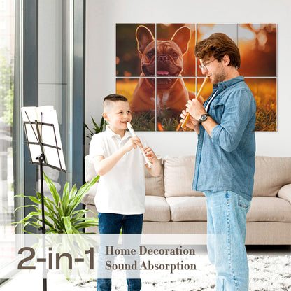 8 Pack Wall Art Acoustic Panels, 48x32 Inches Acoustic Treatment Panels Sound Absorbing Panels