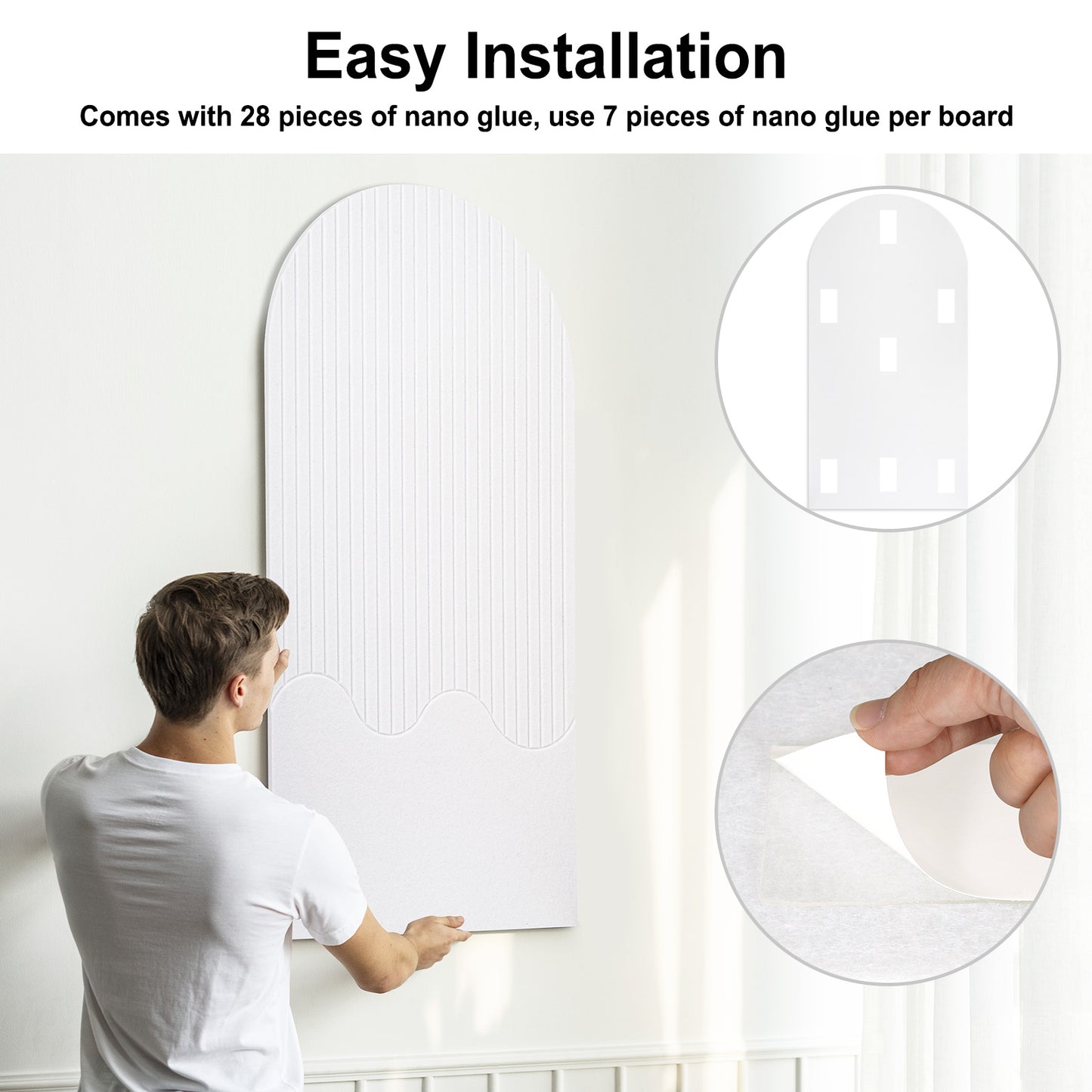 Felt Bulletin Board Push Pin Board Large Decorative Cork Boards for Walls Arch Decor Poster Board for Wall