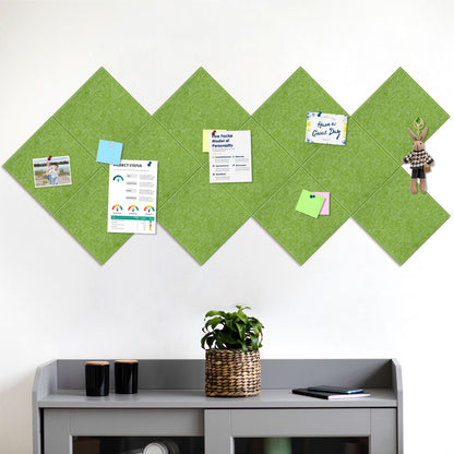 Pack of 12 Green Felt Large Pin Board with 120 Push Pins Cork Board for Wall 48 x 36 inch