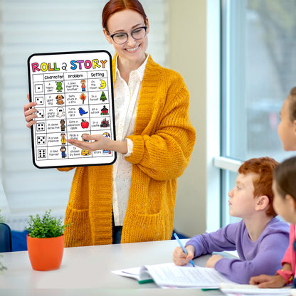 Dry Erase White Board  Portable and Double Sided Whiteboard for Drawing Writing