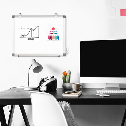 White Board 16" x 12" Magnetic Dry Erase Board for Wall & Desk