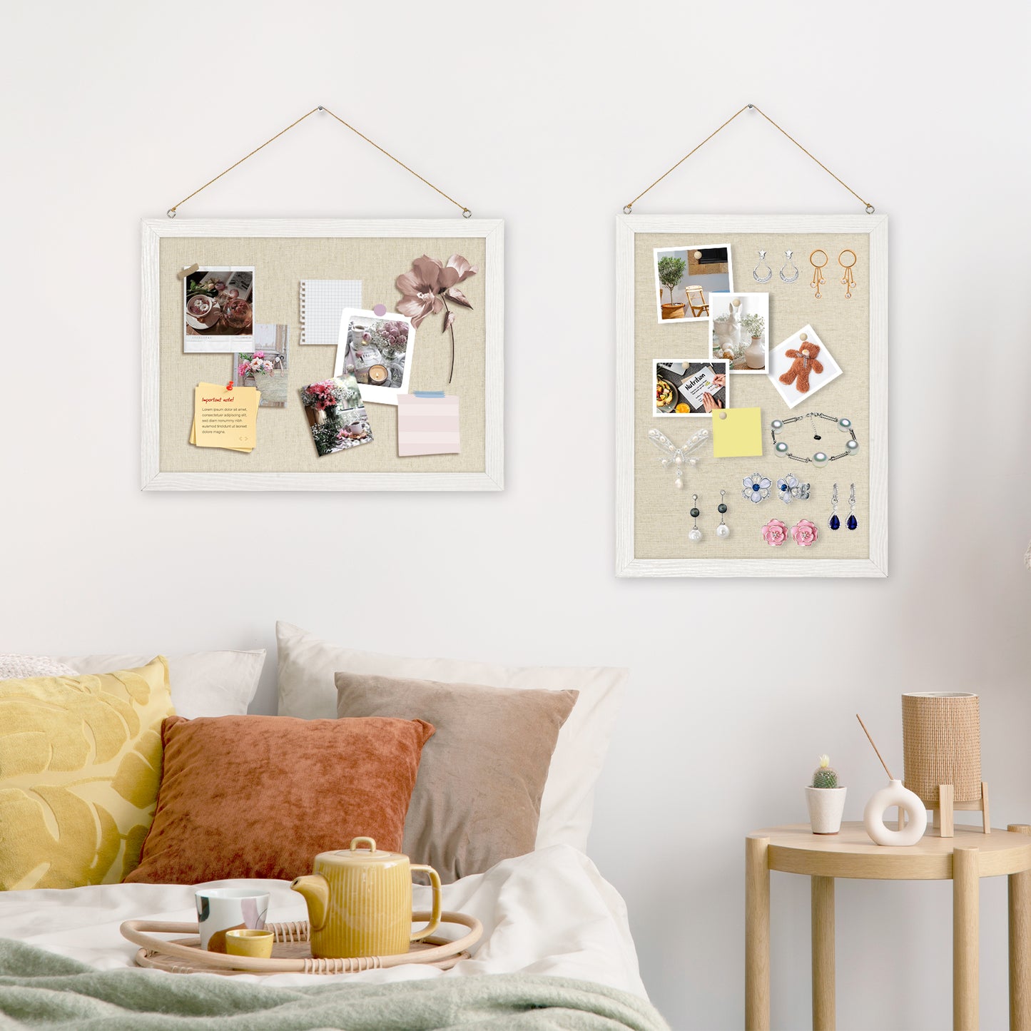 Bulletin Board-Linen Board-two-piece