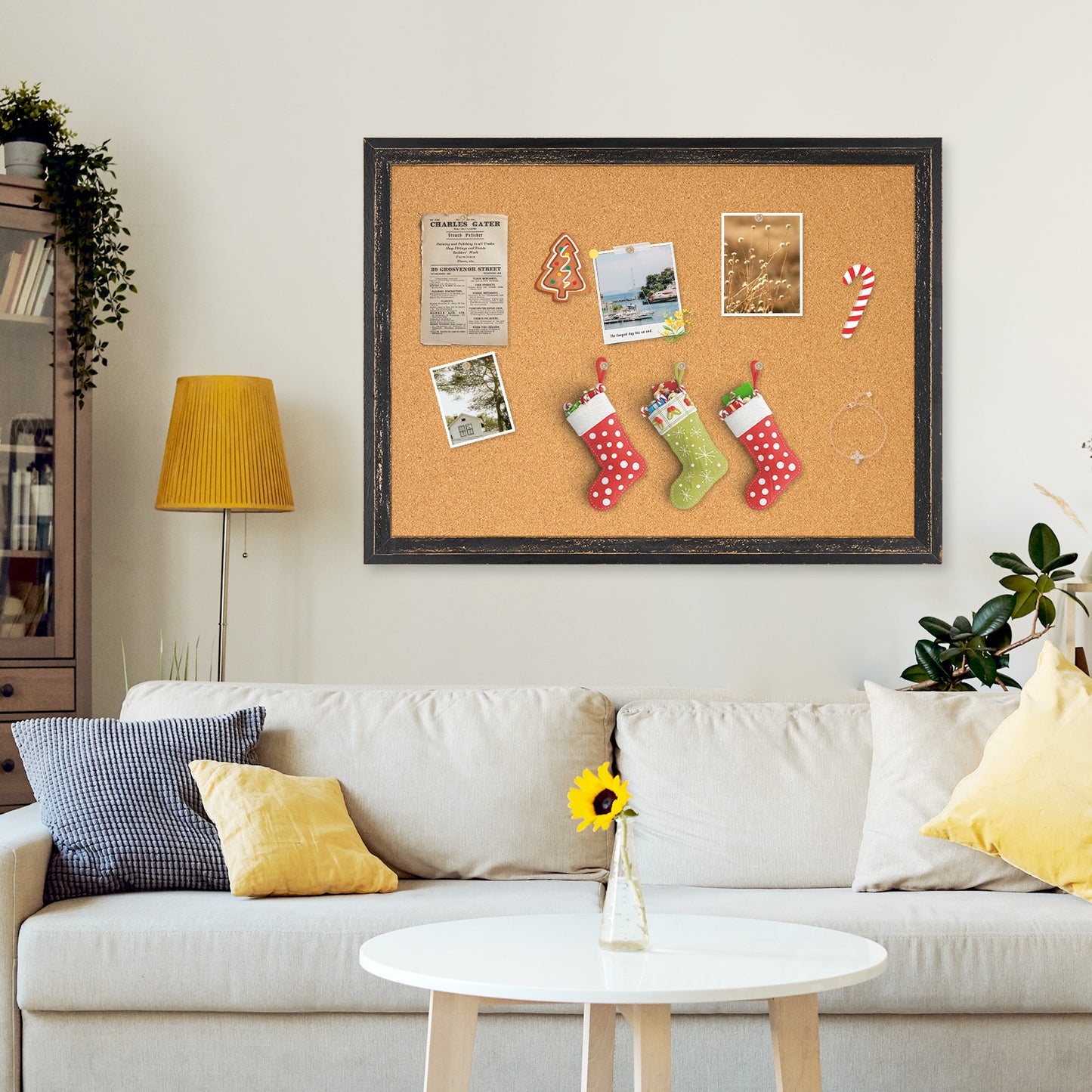 Bulletin Board-Cork Board-MDF Black frame cork board