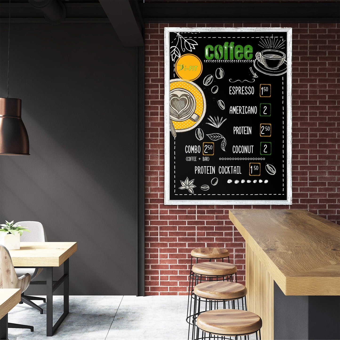 Magnetic Chalkboard Sign Board Large Chalkboard for Wall Magnetic Blackboard Hanging Chlakboard Wood Framed