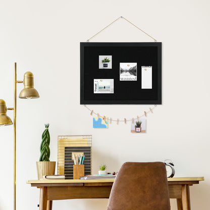 Black Linen Board 1-Pack 16‘’x 12'' for Home Office