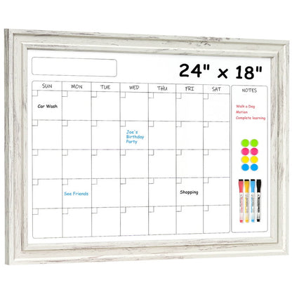 Dry Erase Whiteboard Calendar Magnetic White Board Magnetic Whiteboard for Wall Schedule Planner Board Wall-Mounted Calendar