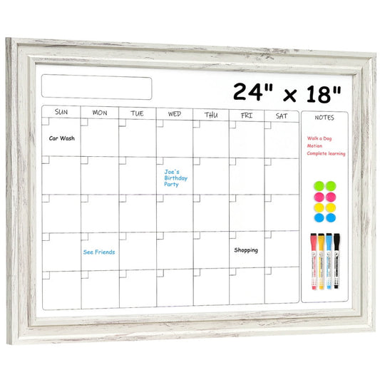 Dry Erase Whiteboard Calendar Magnetic White Board Magnetic Whiteboard for Wall Schedule Planner Board Wall-Mounted Calendar