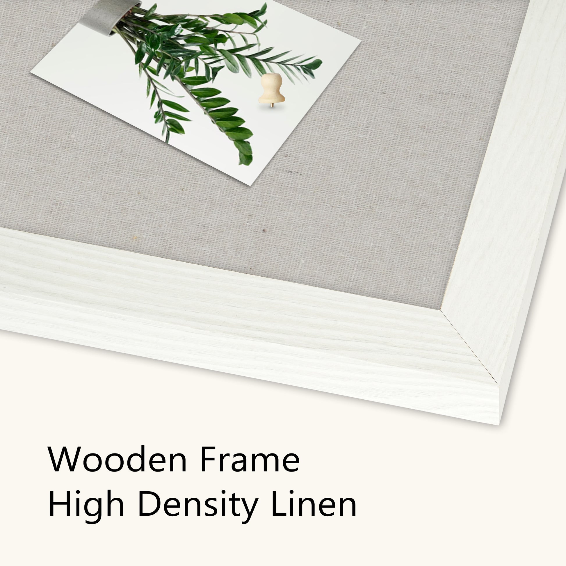 Grey Linen Board 2-Packs 16''X 12'' Wood Framed, Hith Density