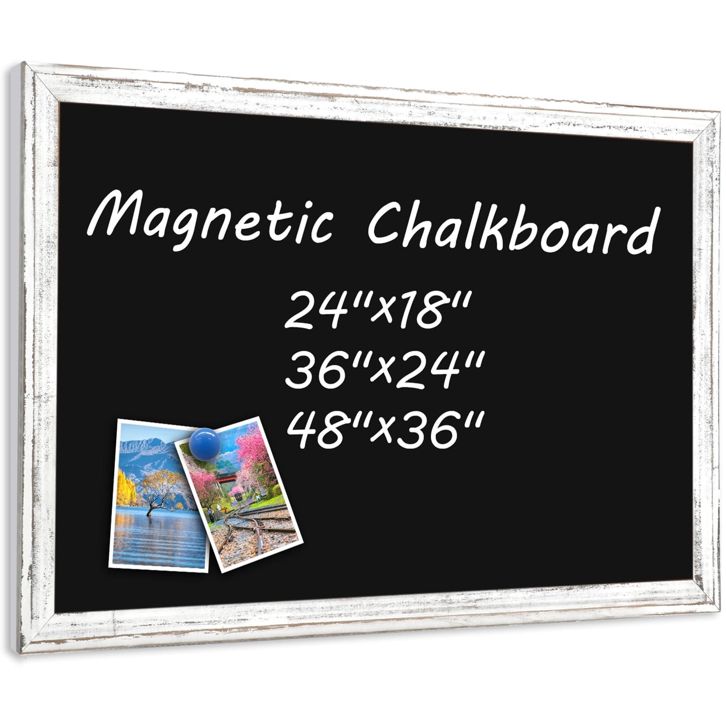 Magnetic Chalkboard Sign Board Large Chalkboard for Wall Magnetic Blackboard Hanging Chlakboard Wood Framed