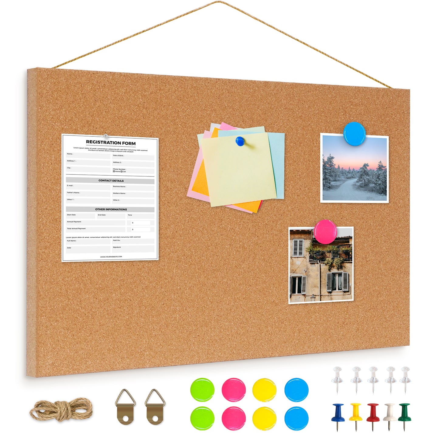 Bulletin Board-Cork Board-cork board