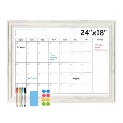 Dry Erase Whiteboard Calendar Magnetic White Board Magnetic Whiteboard for Wall Schedule Planner Board Wall-Mounted Calendar