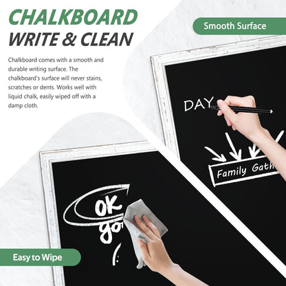 Magnetic Chalkboard Sign Board Large Chalkboard for Wall Magnetic Blackboard Hanging Chlakboard Wood Framed