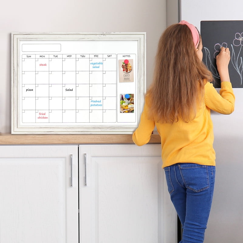 Dry Erase Whiteboard Calendar Magnetic White Board Magnetic Whiteboard for Wall Schedule Planner Board Wall-Mounted Calendar