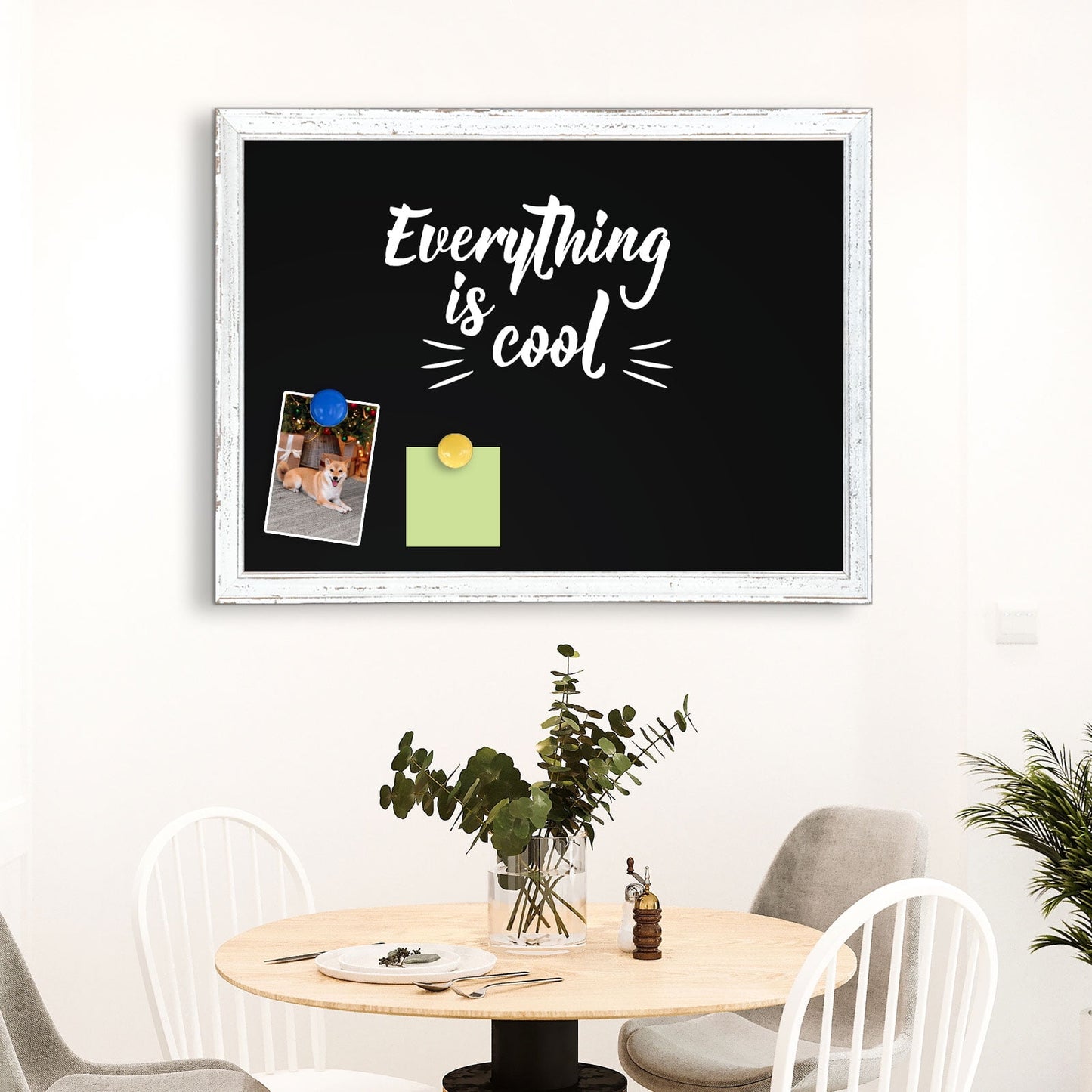Magnetic Chalkboard Sign Board Large Chalkboard for Wall Magnetic Blackboard Hanging Chlakboard Wood Framed