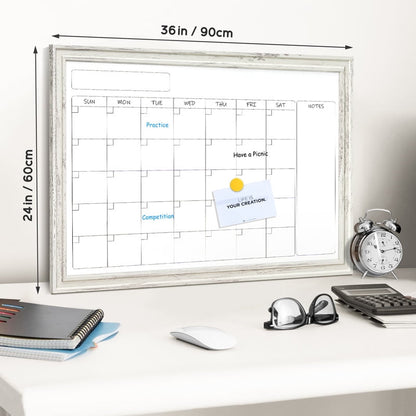 Dry Erase Whiteboard Calendar Magnetic White Board Magnetic Whiteboard for Wall Schedule Planner Board Wall-Mounted Calendar