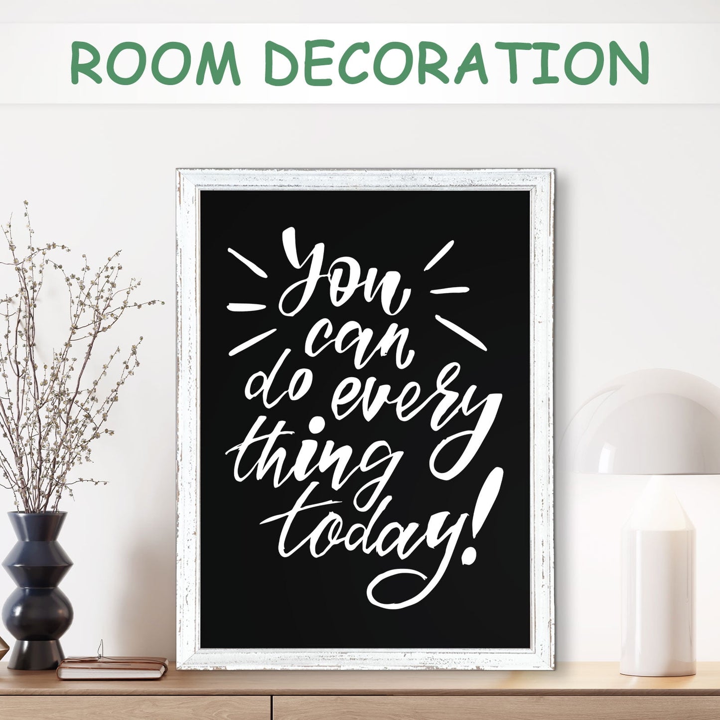 Magnetic Chalkboard Sign Board Large Chalkboard for Wall Magnetic Blackboard Hanging Chlakboard Wood Framed